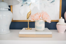 Load image into Gallery viewer, Hydrangea Light Blue Ginger Jar Lamp