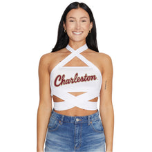 Load image into Gallery viewer, College of Charleston White Multi Way Bandeau Top