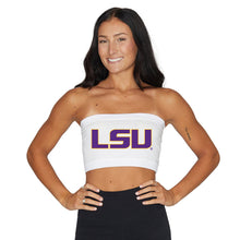 Load image into Gallery viewer, LSU White Bandeau Top