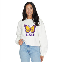 Load image into Gallery viewer, LSU Butterfly Crewneck