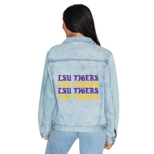 Load image into Gallery viewer, LSU Gothic Denim Jacket