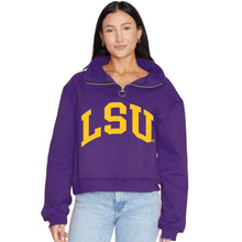Load image into Gallery viewer, LSU Quarter Zip Sweatshirt