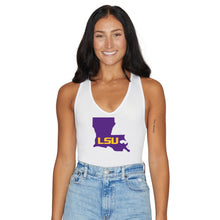 Load image into Gallery viewer, LSU White Bodysuit