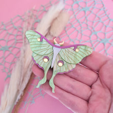 Load image into Gallery viewer, Luna Moth Small Brooch by Cherryloco Jewellery