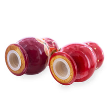 Load image into Gallery viewer, Set of 2 Red Salt and Pepper Shakers Nesting Dolls in Assortment (Styles May Vary)
