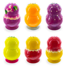 Load image into Gallery viewer, Set of 2 Salt and Pepper Shakers Nesting Dolls in Assortment (Colors May Vary)