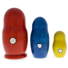 Load image into Gallery viewer, Set of 3 Bunnies with Easter Eggs Nesting Dolls