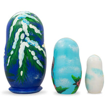 Load image into Gallery viewer, Set of 3 Baby Angels Wooden Nesting Dolls 4.25 Inches