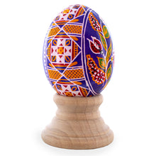 Load image into Gallery viewer, Purple Authentic Blown Real Eggshell Ukrainian Easter Egg Pysanka