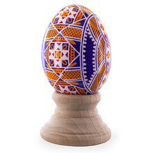 Load image into Gallery viewer, Purple Authentic Blown Real Eggshell Ukrainian Easter Egg Pysanka