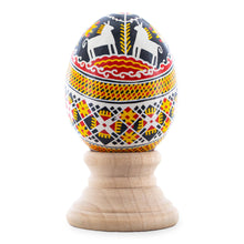 Load image into Gallery viewer, Horses on Red Authentic Blown Real Eggshell Ukrainian Easter Egg Pysanka
