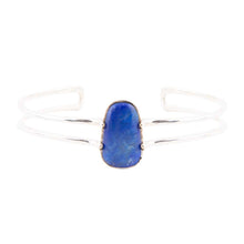 Load image into Gallery viewer, Madeleine Blue Lapis and Sterling Silver Cuff Bracelet