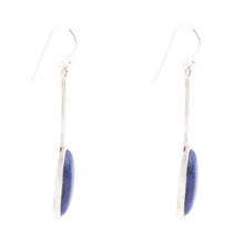 Load image into Gallery viewer, Madeleine Blue Lapis and Sterling Silver Drop Earrings