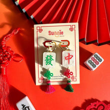 Load image into Gallery viewer, Mahjong Acrylic Earrings