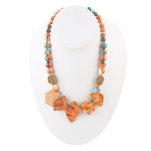 Load image into Gallery viewer, Mandarin Orange Jasper Statement Necklace