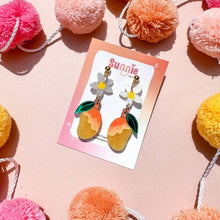 Load image into Gallery viewer, Mango Dangle Acrylic Earrings