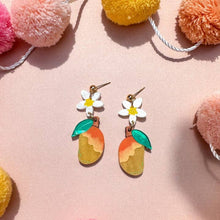 Load image into Gallery viewer, Mango Dangle Acrylic Earrings