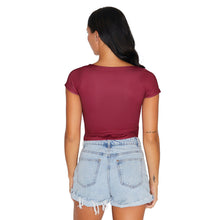 Load image into Gallery viewer, College of Charleston Maroon Babydoll Tee