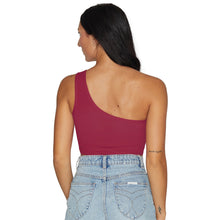 Load image into Gallery viewer, Colgate Maroon One Shoulder Top