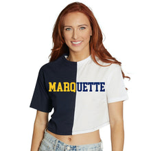 Load image into Gallery viewer, Marquette Split Tee