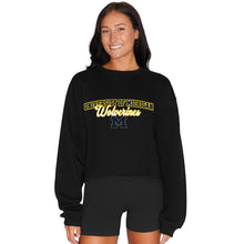Load image into Gallery viewer, University of Michigan Wolverines Black Crewneck