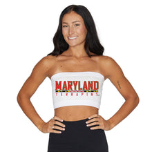 Load image into Gallery viewer, Maryland Terps White Bandeau Top