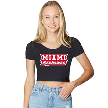 Load image into Gallery viewer, Miami University Black Babydoll Tee