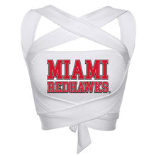 Load image into Gallery viewer, Miami University RedHawks White Multi Way Bandeau Top