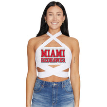Load image into Gallery viewer, Miami University RedHawks White Multi Way Bandeau Top