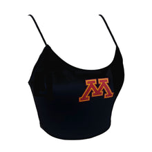 Load image into Gallery viewer, Minnesota Black Spaghetti Tank