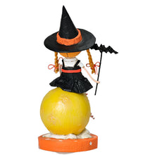 Load image into Gallery viewer, Mischief on the Moon Halloween Figurine by Lori Mitchell *NEW FOR 2025*