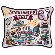Load image into Gallery viewer, Mississippi State University Collegiate Embroidered Pillow by CatStudio