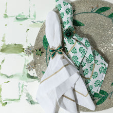 Load image into Gallery viewer, Mistletoe hand beaded placemat