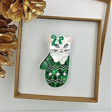Load image into Gallery viewer, Mitten Kitten Brooch by Cherryloco
