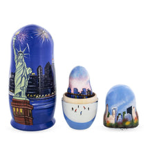 Load image into Gallery viewer, New York City Wooden Stacking Nesting Dolls