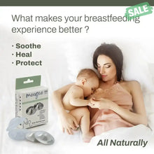 Load image into Gallery viewer, MOOGCO Silver Nursing Cups 925k Silver - For pain - free breastfeeding Heal sore cracked nipples Protect against sore breasts and nipple irritation