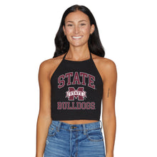 Load image into Gallery viewer, Mississippi State Black Halter Top