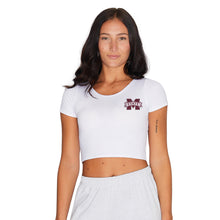 Load image into Gallery viewer, Mississippi State White Babydoll Tee