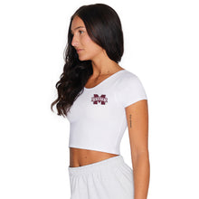Load image into Gallery viewer, Mississippi State White Babydoll Tee