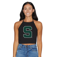Load image into Gallery viewer, Michigan State Black Halter Top