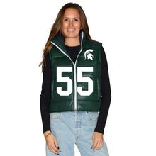 Load image into Gallery viewer, Michigan State Puffer Vest