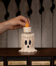 Load image into Gallery viewer, Small Flam'in Candle Luminary | Halloween Decor | Bethany Lowe