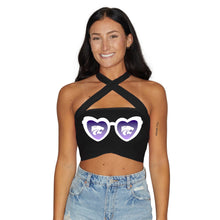 Load image into Gallery viewer, Kansas State Black Multi Way Bandeau Top