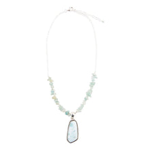 Load image into Gallery viewer, Natural Wonders Blue Larimar and Sterling Silver Necklace