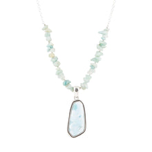 Load image into Gallery viewer, Natural Wonders Blue Larimar and Sterling Silver Necklace