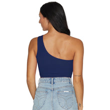 Load image into Gallery viewer, Florida Atlantic Owls Navy One Shoulder Top
