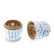 Load image into Gallery viewer, 5 Unpainted Animals Wooden Nesting Dolls Matryoshka 4.75 Inches