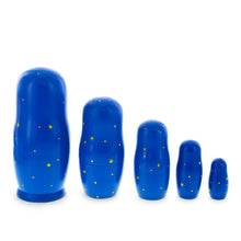 Load image into Gallery viewer, Set of 5 Nativity Scene Set Wooden Nesting Dolls 5.75 Inches