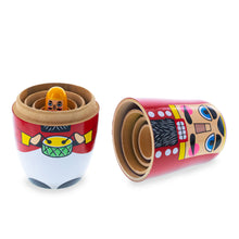Load image into Gallery viewer, Set of 5 Nutcrackers Wooden Nesting Dolls 5.5 Inches