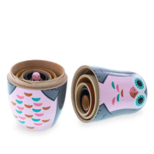 Load image into Gallery viewer, Set of 6 Animals Wooden Nesting Dolls